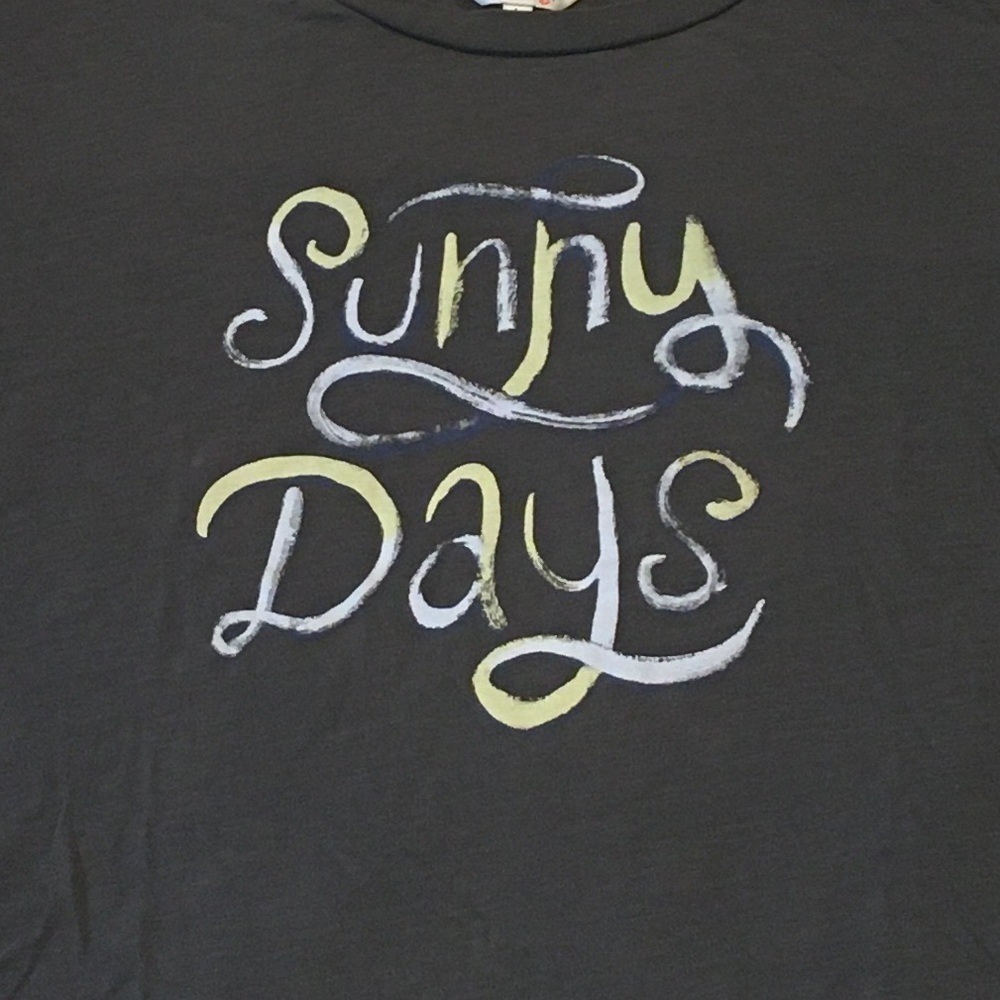 WildFox Sunny Days Graphic Tee Charcoal Gray - Picture 7 of 12